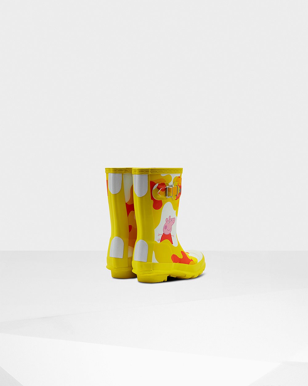 Hunter Original Little Peppa Pig Rain Boots - For Sale Cheap Kids Yellow - CIUNZQ268